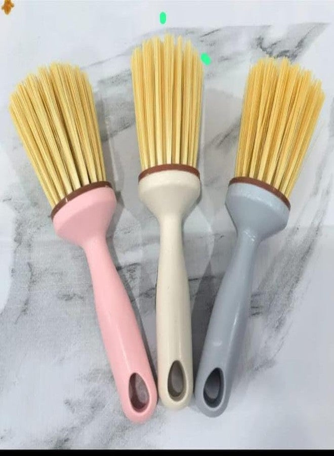 CRADIAX Wok Cleaning Brush Multipurpose Kitchen Wire Pan Scrubber, Wok Dishes Scrub for Cleaning Dishes, Steel Scrubber Brush (3) - Image 3