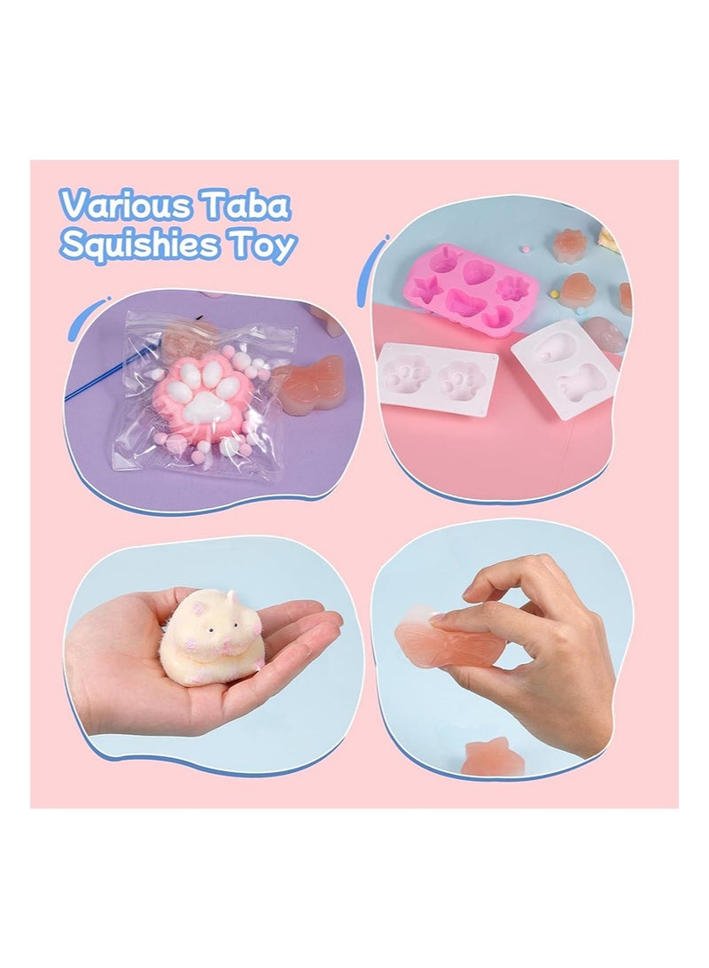 ايكانبو مجموعة تابا سكويشي، 48 قطعة من مجموعة صنع تابا سكويشي مع هدية، 500 مل من خليط راتنجات الإيبوكسي بنسبة 1:1 AB، قالب تابا سكويشز لصنع سكويشيز خاص بك، عبوة تابا سكويشيز لتخفيف التوتر - Image 5