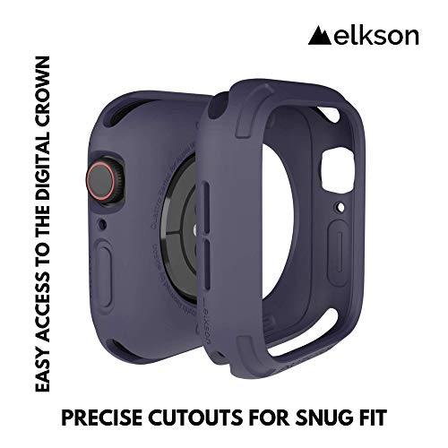 elkson Compatible with 44mm Apple Watch SE 3/2/1 Bumper Case, Quattro Series Rugged Case for iWatch Series 6 5 4, Military Grade Durable Protective Cover, Flexible Shockproof, Royal - Image 2