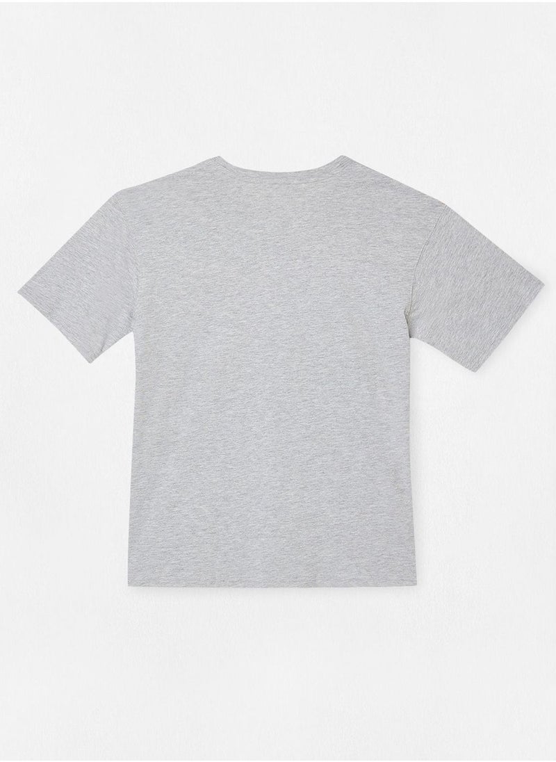 MANGO - Youth Text Print T-Shirt - Image 1
