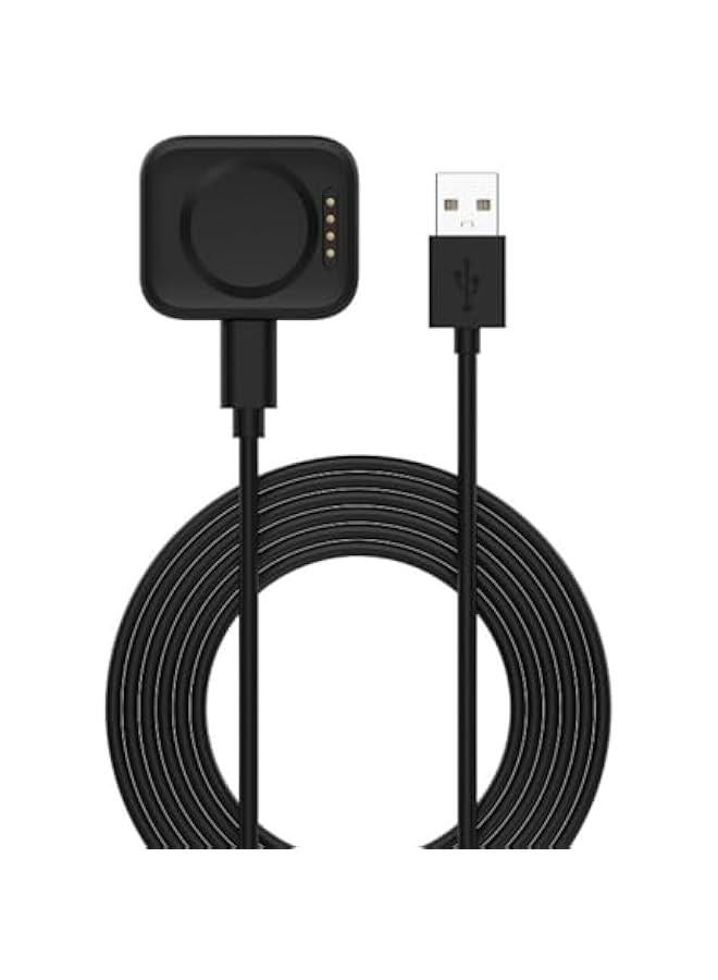 Charger for Oppo Watch 2 42mm 2 46mm 3 3pro, USB Magnetic Charging Station with 3.3ft Cable, Replacement USB Charger Cable Cord Dock, and Fast Charging (Black) - Image 1