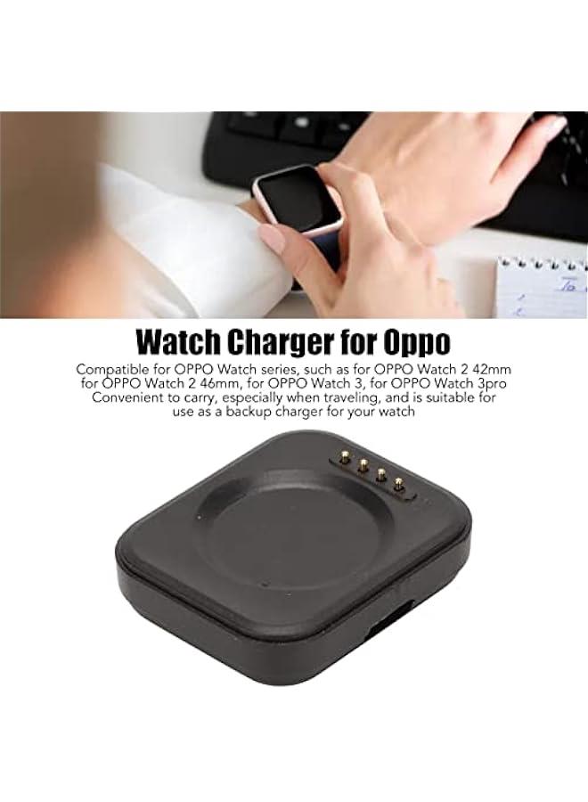 Charger for Oppo Watch 2 42mm 2 46mm 3 3pro, USB Magnetic Charging Station with 3.3ft Cable, Replacement USB Charger Cable Cord Dock, and Fast Charging (Black) - Image 2