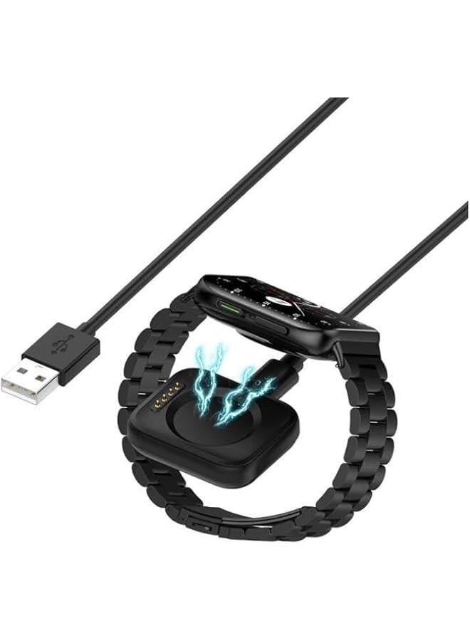 Charger for Oppo Watch 2 42mm 2 46mm 3 3pro, USB Magnetic Charging Station with 3.3ft Cable, Replacement USB Charger Cable Cord Dock, and Fast Charging (Black) - Image 5