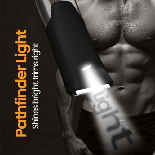 Airluxe Body Hair Trimmer for Men | No Nicks Pubic & Private Parts Groomer | Ceramic Blade Ball Trimmer | IPX7 Fully Waterproof Wet/Dry | 120 Min Runtime | Manscaping Body Groomer - Image 4