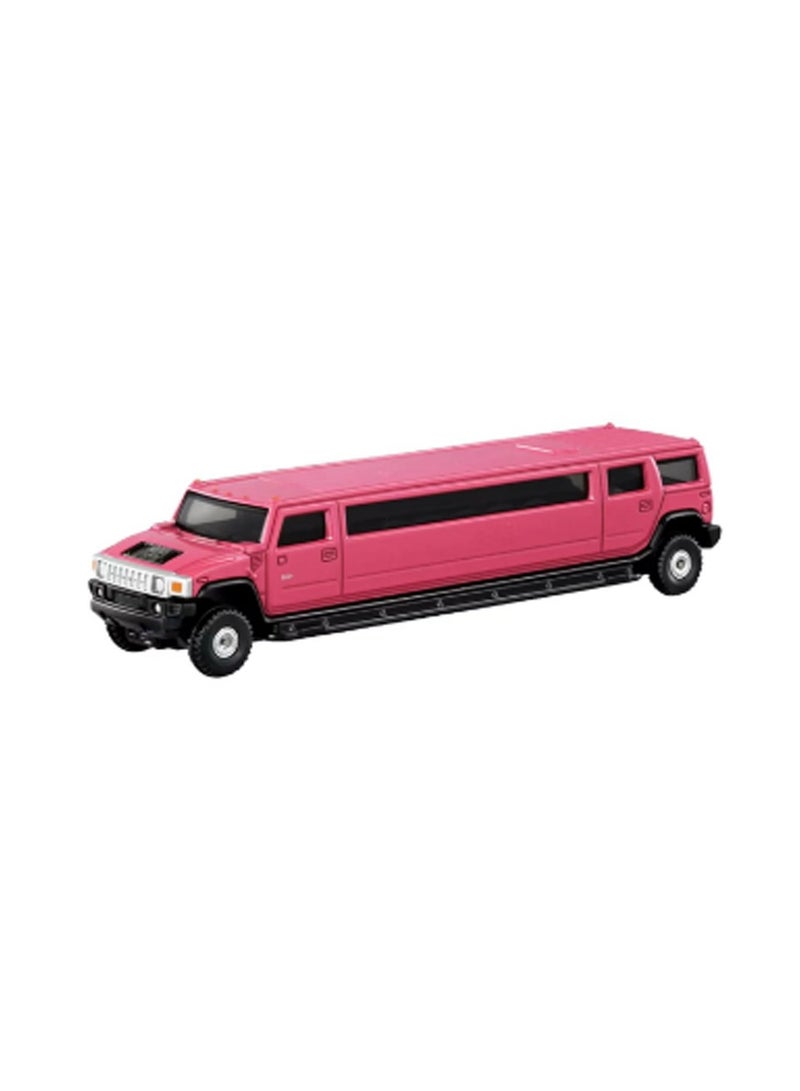 Hummer H2 pink stretched sedan die-cast metal model - Image 1