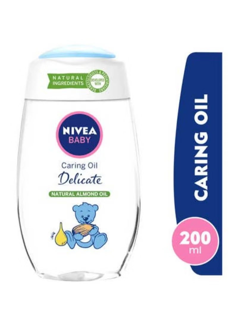 Nivea Baby Caring Oil Delicate Almond Oil 200Ml
