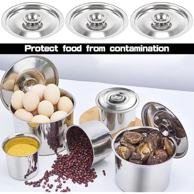 TERRIFI 6Pcs Stainless Steel Pot Cover Heavy Duty Stainless Steel Ss Lid Universal Lid Pots Pans Replacement Accessories 63In For Pan Lid Bowl Cover 16Cm - Image 5