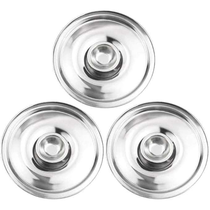 TERRIFI 6Pcs Stainless Steel Pot Cover Heavy Duty Stainless Steel Ss Lid Universal Lid Pots Pans Replacement Accessories 63In For Pan Lid Bowl Cover 16Cm - Image 1
