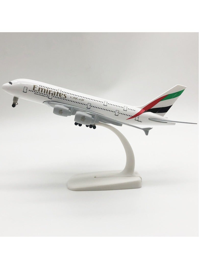 20CM alloy aircraft model Emirates Airbus A380 aircraft model suitable for aircraft enthusiasts as a gift - Image 5