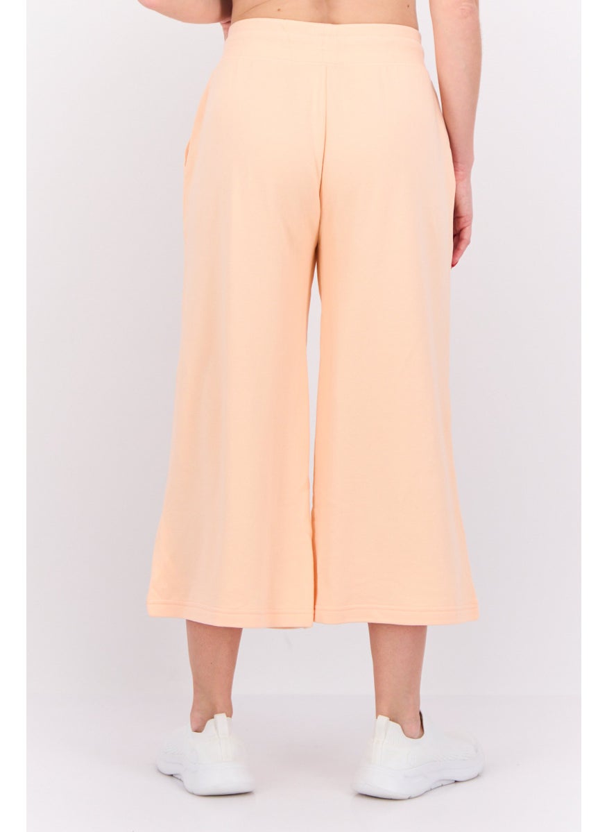 Reebok Women Elevated Foundation Cropped Pants, Dessert Dusty Orange  - Image 3