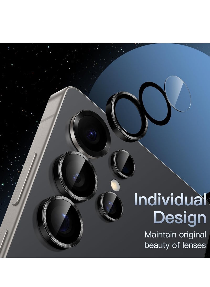 Raxoom Samsung Galaxy S25 Ultra 5G Camera Lens Protector â€“ 9H Tempered Glass with Metal Individual Ring Cover, Anti-Scratch, HD Clarity, Easy Installation Tray, Fingerprint-Resistant, Case-Friendly Design, Premium Protection for Galaxy S25 Ultra Camera Lenses - Image 4