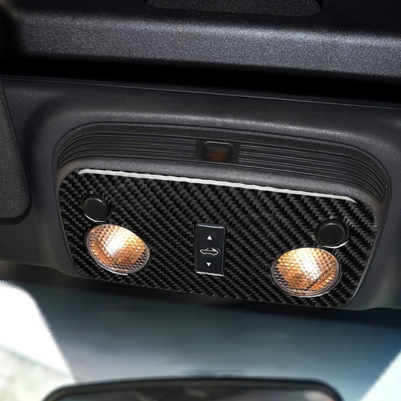 Carbon Fiber Car Inner Reading Light Cover Trim Fits for Ford Mustang 2009-2013 - Image 4