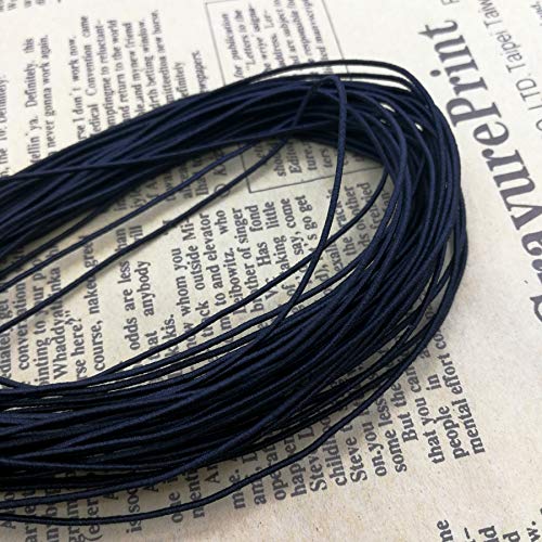 Looconi Amaney 0.8mm Black Elastic Cord Beading Threads Stretch String Fabric Crafting Cords for Jewelry Making 20m - Image 2