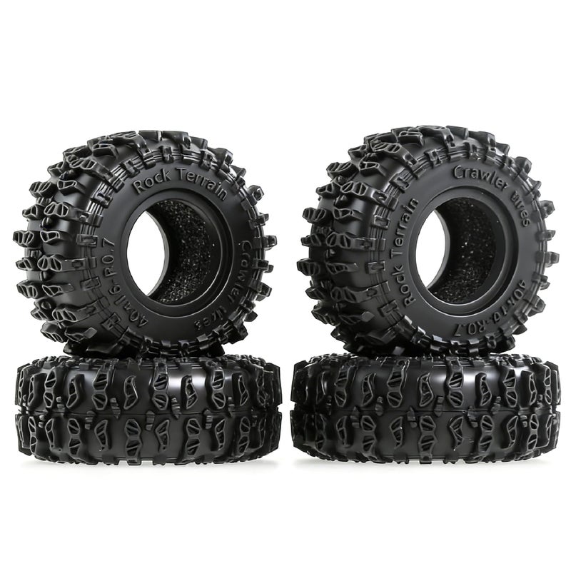 REDSPIDER 0.7" Cling On Crawler Tires OD 40 * 16mm For RC Axial SCX30 Redcat Ascent-32 1/30 1/32 RC Crawler 0.7 Beadlock Wheels (Tires) - Image 1