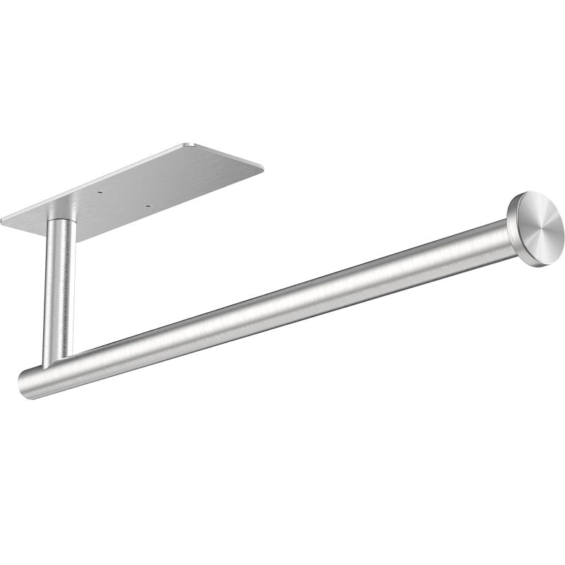 Gewtur Kitchen Roll Paper Holder Under Cabinet Stainless Steel Kitchen Roll Holder Wall Mounted Self Adhesive for RVPantryBathroom