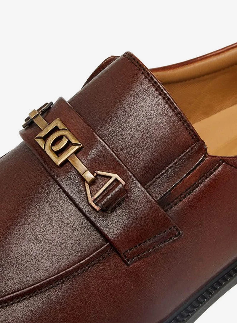 DUCHINI BROWN Men's Solid Slip-On Loafers for Men | Best Price UAE