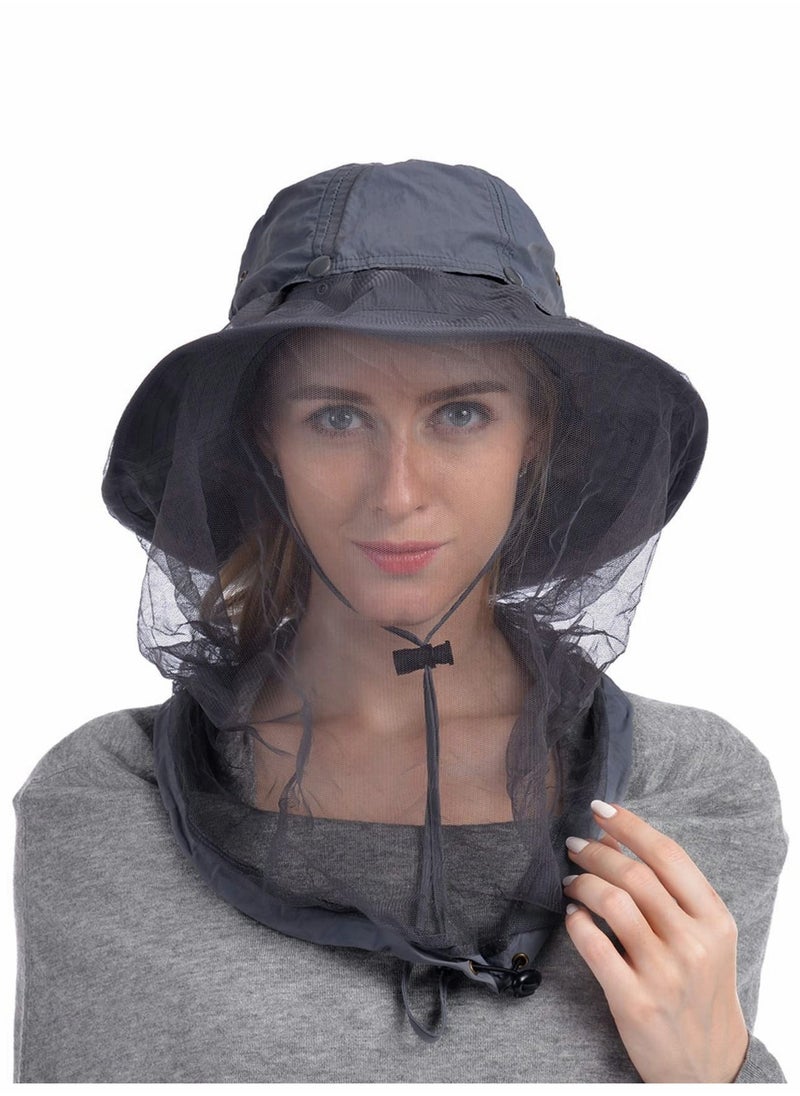 Y&D - Head Net Hat, 50+ UPF Protection Safari Hat with Removable Mesh Hidden Netting - Image 1