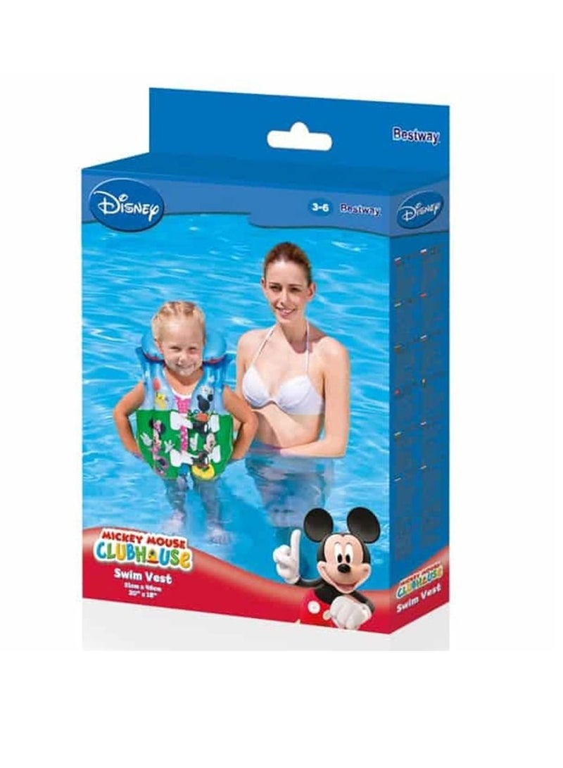 Bestway Bestway Mickey Clubhouse Inflatable Swim Vest (51 x 46 cm, Multicolored) - Image 2