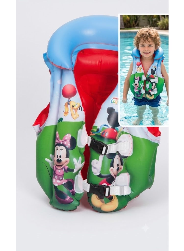 Bestway Mickey Clubhouse Inflatable Swim Vest (51 x 46 cm, Multicolored) - Image 2