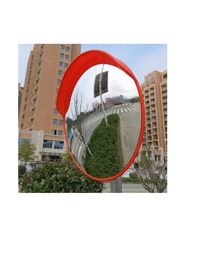 Convex Safety Mirror Circular Shape, Great for Shops, Warehouses, Parking Lots, Offices, Indoors, Outdoors, Blind Spots (45CM)