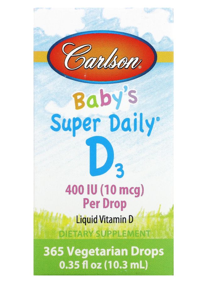 Baby's Super Daily D3 10 mcg (400 IU) 0.35 fl oz (10.3 ml)