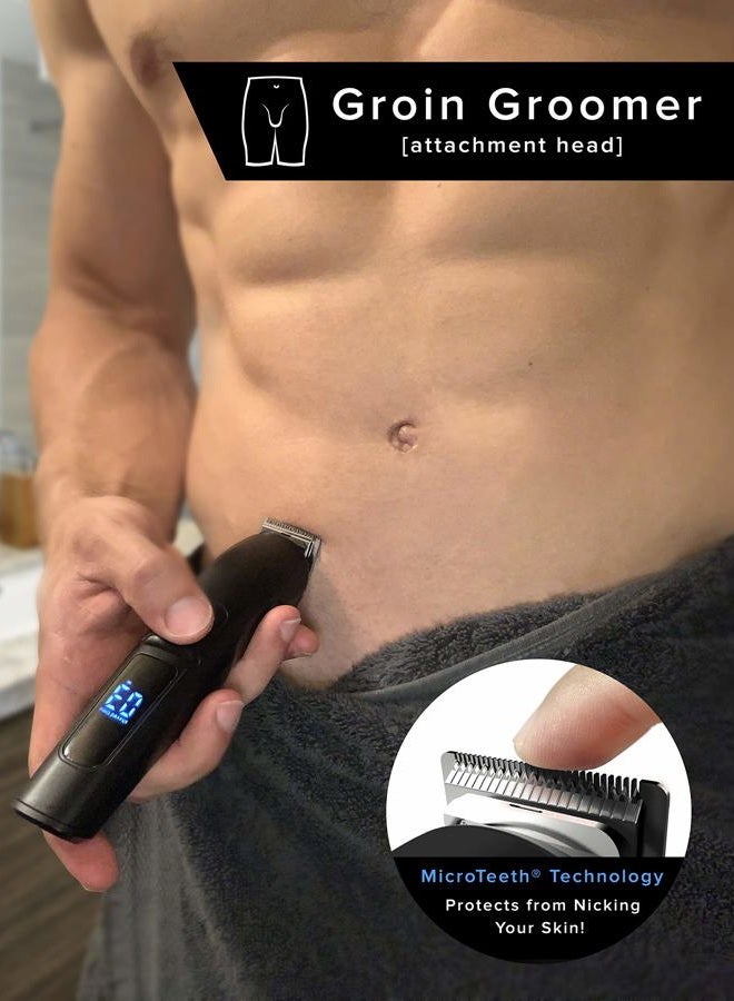 baKblade 11-in-1 Mens Grooming Kit for Manscaping - BODBARBER - Electric Beard Trimmer for Men, Groin Groomer, Body Groomer, Nose & Ear Groomer - Cordless & Waterproof Hair Clippers - Men Gift Set - Image 3