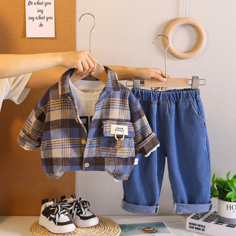 3 Pcs 1-5years Boys Pants Suit