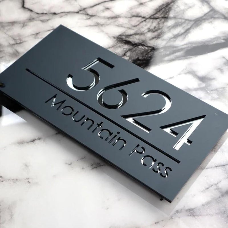 Vivatra Personalized Acrylic Name Plate for Home Entrance 3D Letters Door Name Plates Home Office Outdoor Entrance 15x30 cm Stylish Durable Design 5 - Image 3