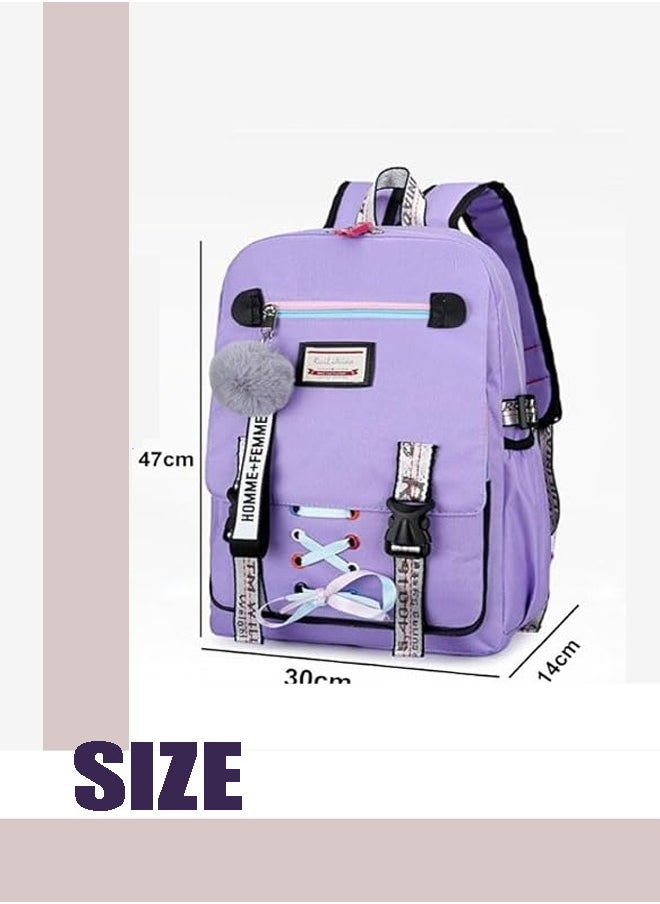 Generic - Backpack With Usb Charging Port, Anti-Theft, Laptop Backpack, Durable And Easy To Clean, Fashionable Waterproof Backpack Suitable For School, Work - Image 1