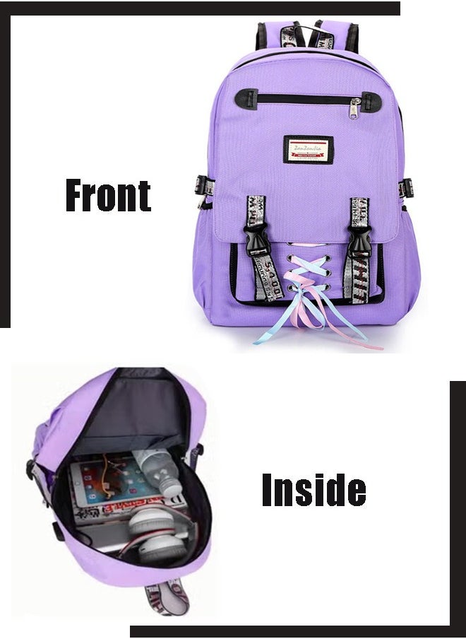 Generic - Backpack With Usb Charging Port, Anti-Theft, Laptop Backpack, Durable And Easy To Clean, Fashionable Waterproof Backpack Suitable For School, Work - Image 1