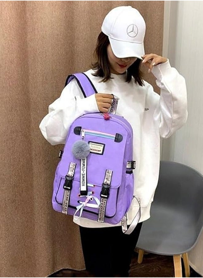 Generic - Backpack With Usb Charging Port, Anti-Theft, Laptop Backpack, Durable And Easy To Clean, Fashionable Waterproof Backpack Suitable For School, Work - Image 1