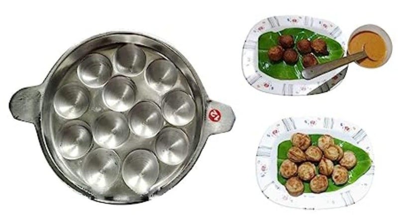 CHILLATAI شيلة ألومنيوم أبام باترا/بان بانيارام/كولي بانيارا كالو 12 تجويف/كولي (1300 جرام) - Image 2