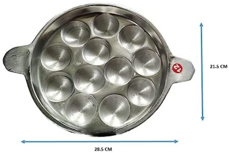 CHILLATAI شيلة ألومنيوم أبام باترا/بان بانيارام/كولي بانيارا كالو 12 تجويف/كولي (1300 جرام) - Image 3