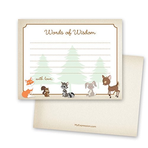 MyExpression.com 48 Cnt Woodland Animals Advice Cards - Image 1