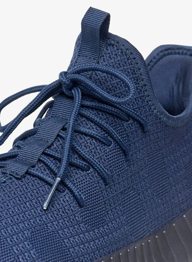 Oaklan by Shoexpress Navy Oaklan By Shoexpress Textured Shoes with Lace-Up Closure for Men | Best Price UAE