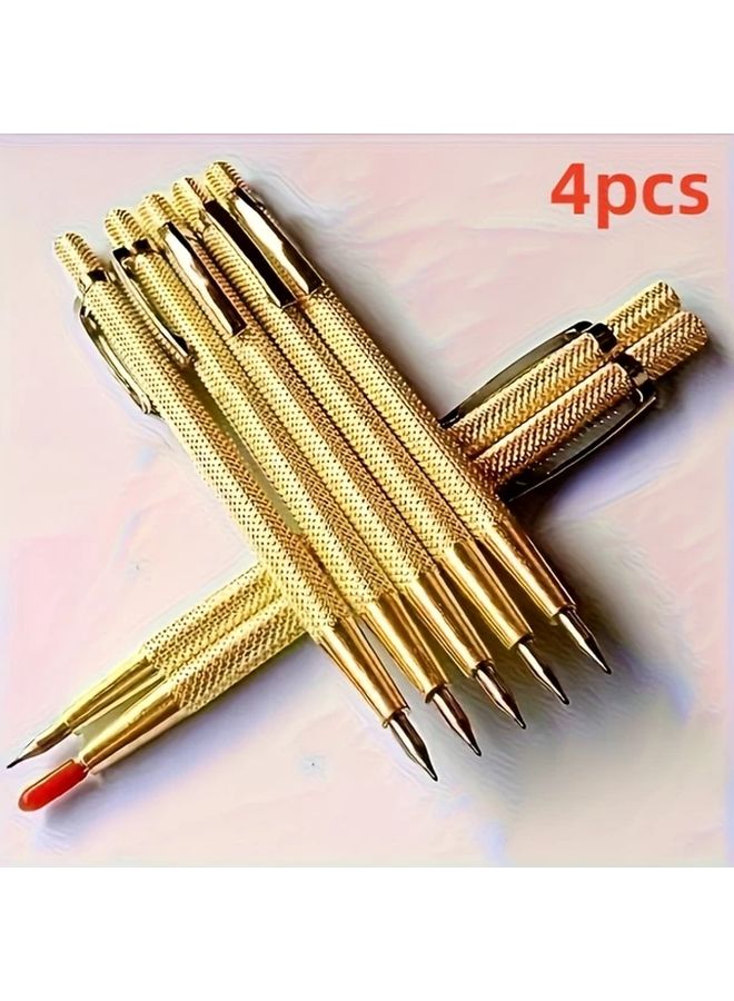 4pcs Tungsten Steel Alloy Marking Pens For Glass Ceramic Tile And Metal Cutting - Image 1