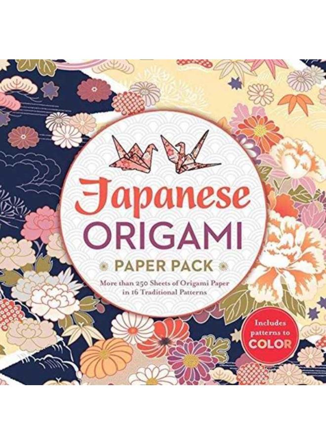 Japanese Origami Paper Pack : More than 250 Sheets of Origami Paper in 16 Traditional Patterns 