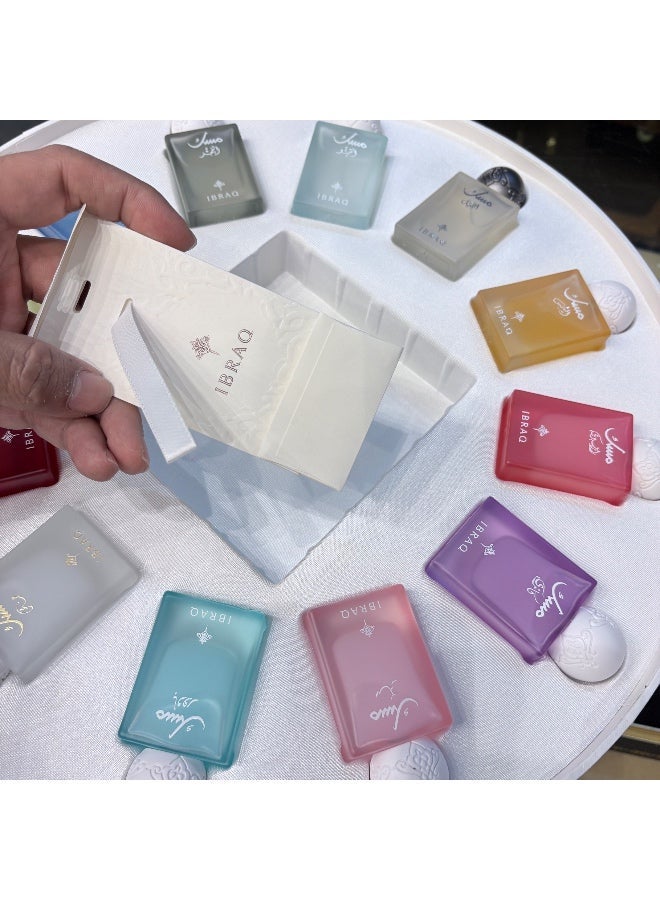 IBRAQ Ibrahim Alqurashi Perfume - Mini Musk Collection 9 * 10 ML (Special Musk · Musk Powder · Musk Pomegranate · Musk Blueberry · Musk Sun · Musk Dawn · Musk Qamar · Musk Sun · Musk Dawn) - Image 3