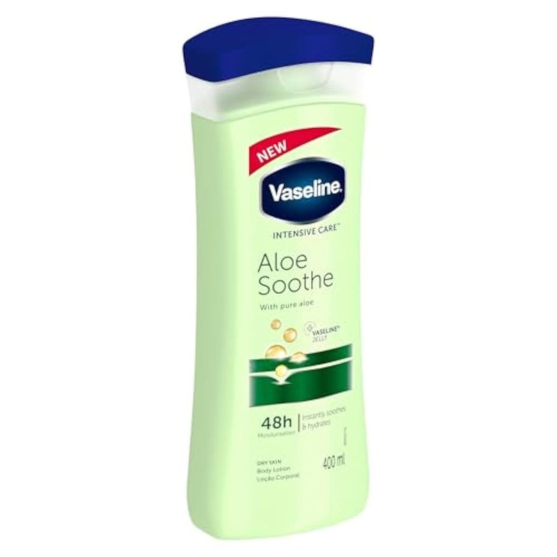 Vaseline intensive care aloe soothe 48h moisturising body lotion 400ml - Image 3