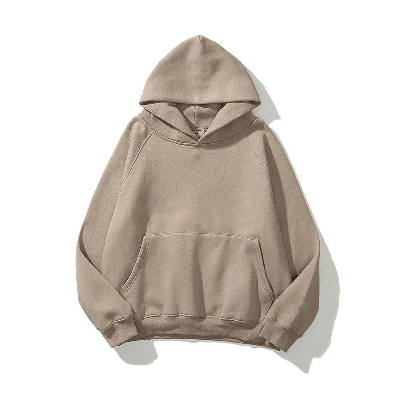 2023 Autumn and Winter Light Edition Double-layer Hat Shoulder Sleeve Loose Casual Sports Raglan Sleeve Hooded Fashion Brand Men's and Women's Sweater  - Image 3