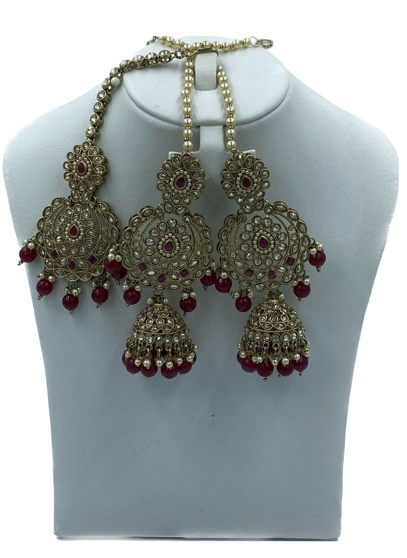 GOHONA - GOHONA Bollywood Style Indian Traditional Jhumka Earring for Women - Image 1