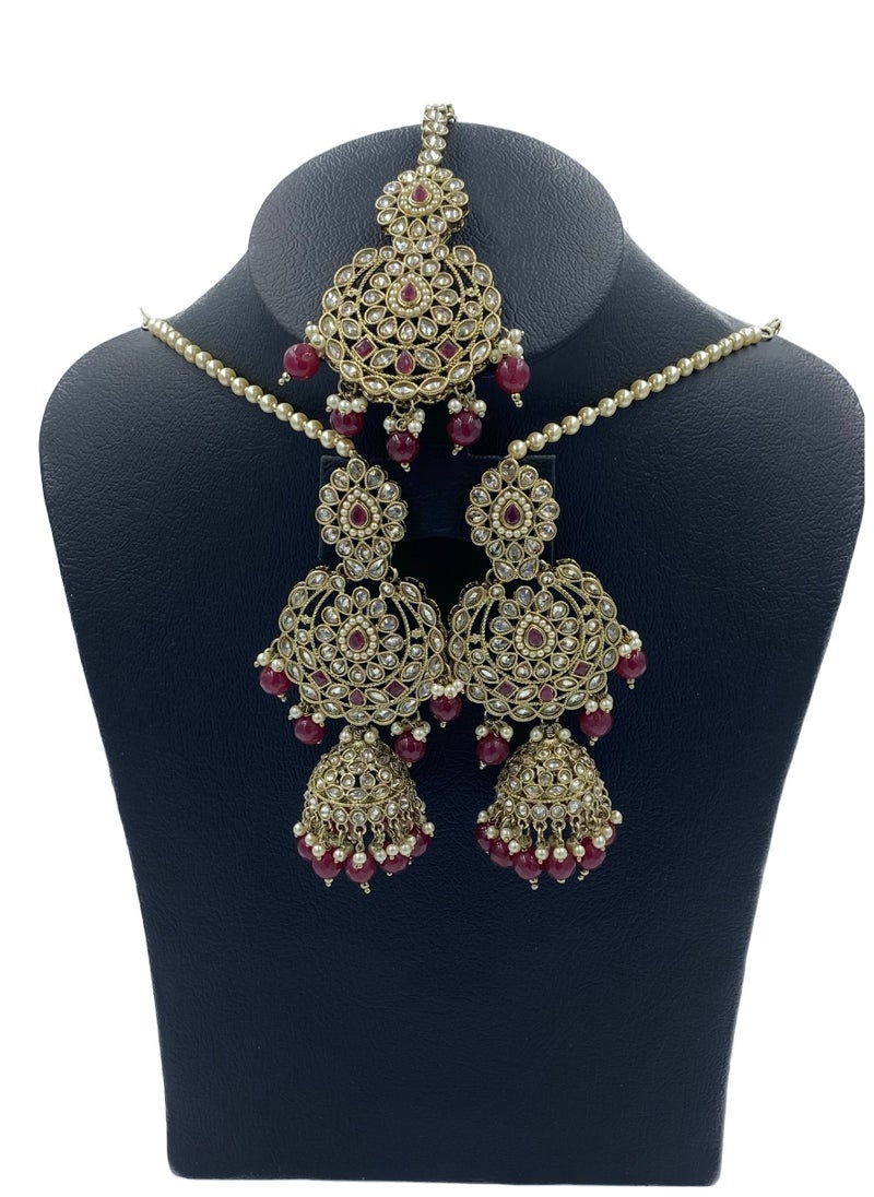 GOHONA - GOHONA Bollywood Style Indian Traditional Jhumka Earring for Women - Image 1