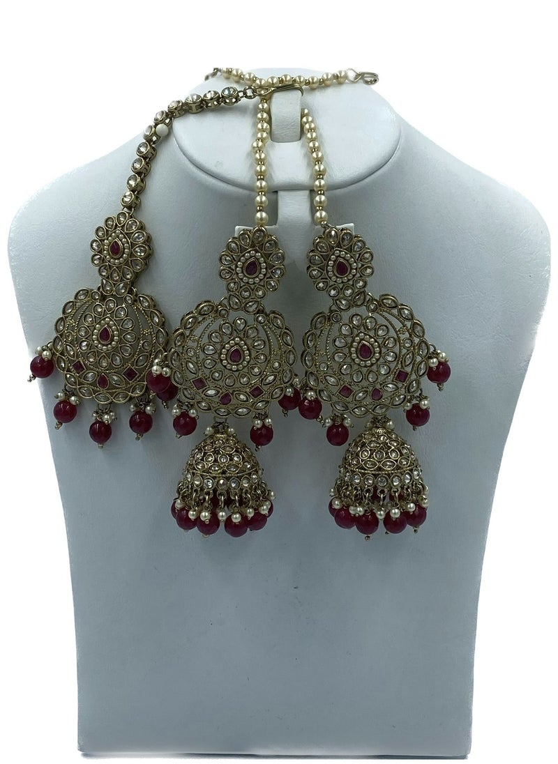 GOHONA - GOHONA Bollywood Style Indian Traditional Jhumka Earring for Women - Image 1