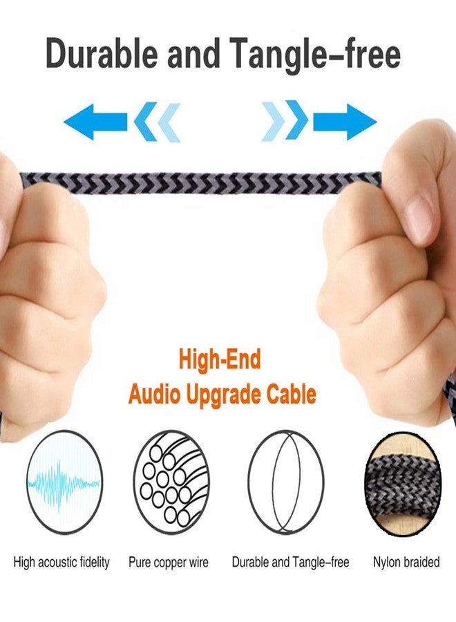 تيانديرينهي كابل بديل من Tiandirenhe لسماعات Sennheiser HD598 و HD558 و HD518 و HD 598، من 3.5 ملم إلى 2.5 ملم، ستيريو، جهير، بطول 1.8 متر (HD598) - Image 3