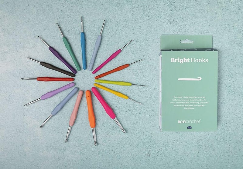 KnitPicks Knit Picks WeCrochet 15 Piece Expanded Bright Crochet Hook Set with Ergonomic Handles - Image 2
