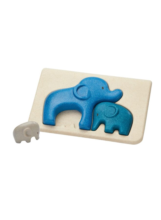 IAF Wooden Elephant Puzzle Multicolor - Image 1