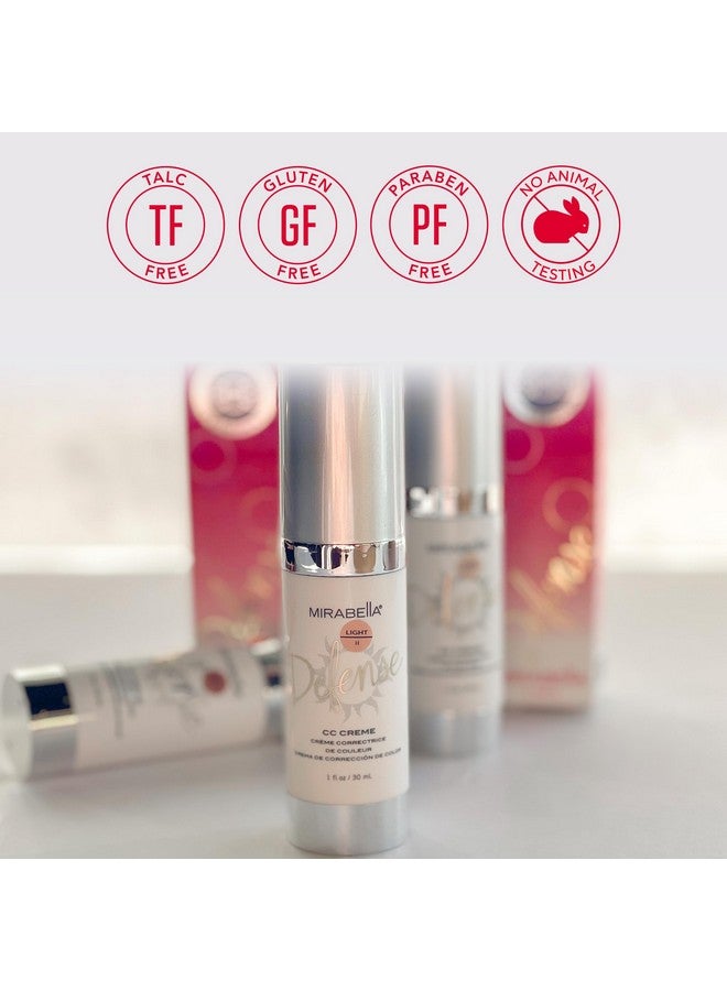 Mirabella Defense Cc Creme Full Coverage Foundation With Spf 20, Cc Cream Foundation With Sunscreen & Hyaluronic Acid, Oil Control With Salicylic Acid - Medium - Image 5