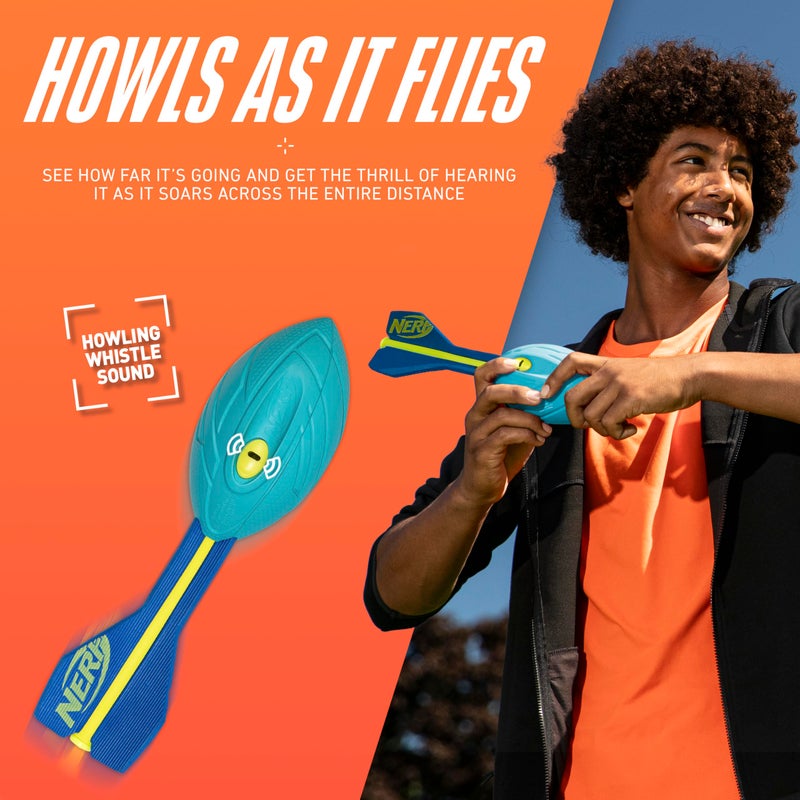 Nerf Vortex Aero Howler Neon Foam Ball, Classic Long-Distance Football, Flight-Optimizing Tail, Whistling Sound, Indoor & Outdoor Fun (Amazon Exclusive) - Image 4