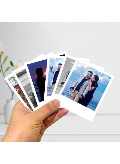 Nexaprint Nexaprint Personalized Retro 20 Photo Prints 4X5 Inch Size Upload Your Photo with Text Emojis LED String Included Your Beautiful Moments Party Decoration Gift for Every Occasion  - Image 3