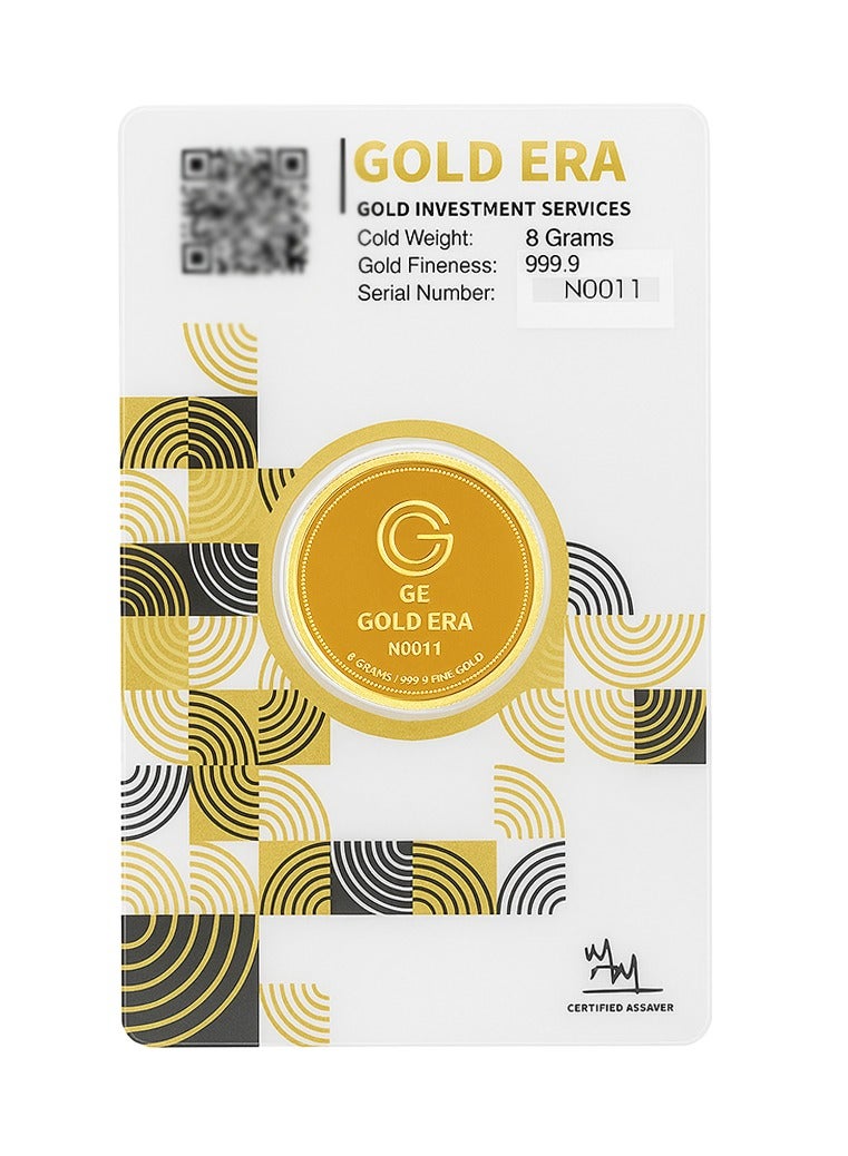 جولد ايرا Gold Era 8 Grams 24K Pure Gold Coin – 999.9 Fine Gold, UAE Space Design, Certified Investment Coin, Collectible & Gifting Coin  - Image 2